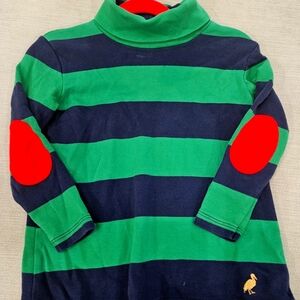 Beaufort Bonnet Company navy and kiaweh green striped tunic size 3T.